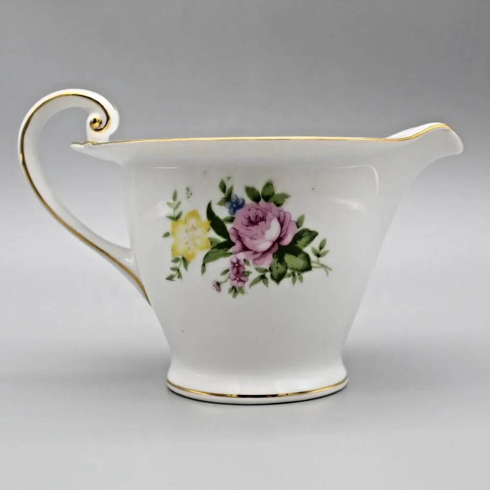 Kingswood China Creamer 8 ounce Spring Floral Design Occupied Japan